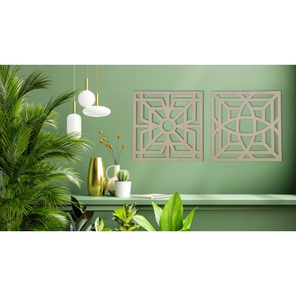 2 részes geometrikus falikép