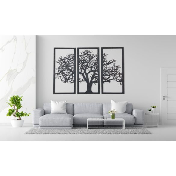 3 részes fa falikép