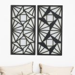 Két részes, modern, geometrikus falikép