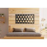 Geometrikus, modern fából készült falikép