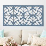 Fából készült, geometrikus falikép