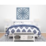 Két részes, fából készült mandala