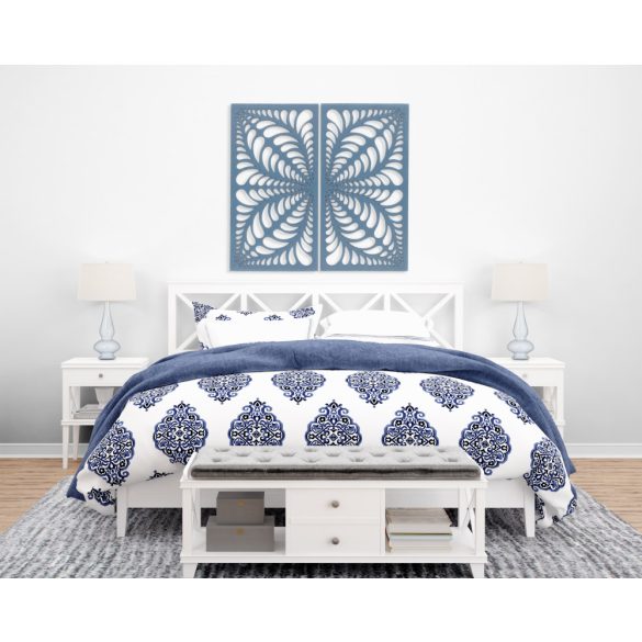 Két részes, fából készült mandala