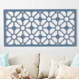 Fából készült, geometrikus faldekor