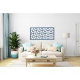 Fából készült, geometrikus faldekor