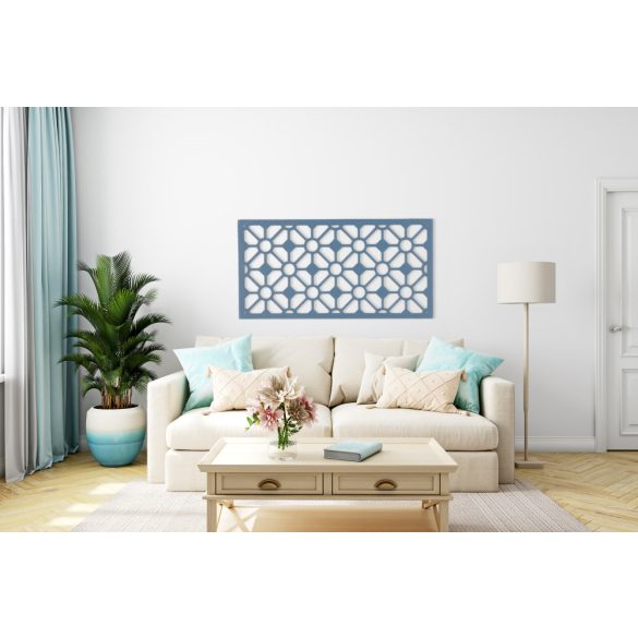 Fából készült, geometrikus faldekor