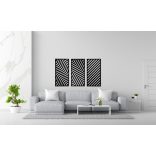 Három részes, modern falikép