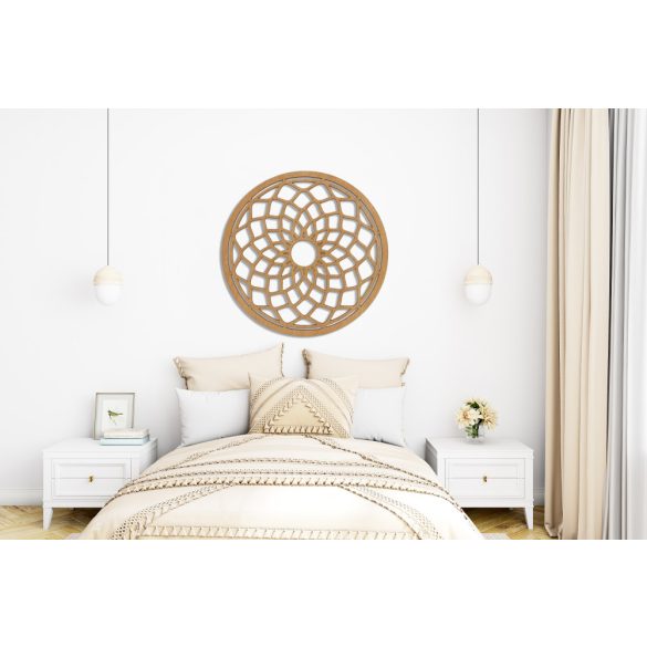 Elegáns, fából készült mandala