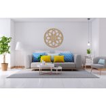 Fából készült, elegáns mandala falikép