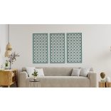 Három részes, marokkói mintás, elegáns falikép