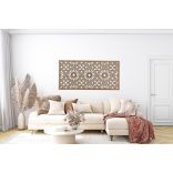 Marokkói mintás, elegáns, fából készült falikép