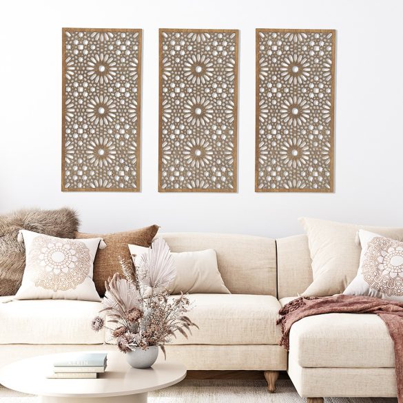 Három részes, marokkói mintás faldekor