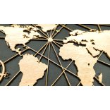 Fából készült világtérkép