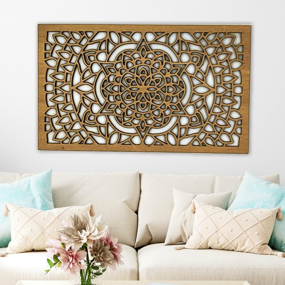 Elegáns, virágot mintázó mandala