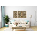 Három részes, elegáns mandala fából