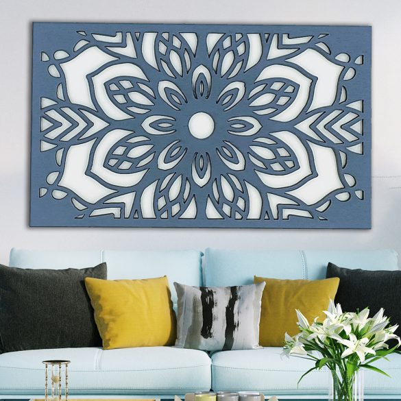 Gyönyörű, virág mintás falikép, mandala