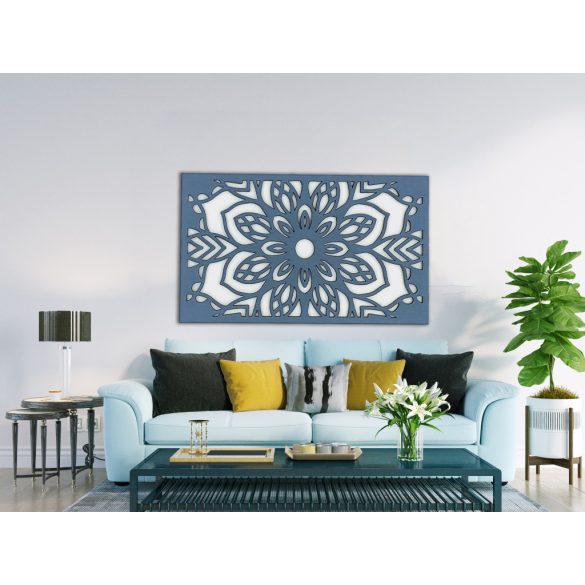 Gyönyörű, virág mintás falikép, mandala