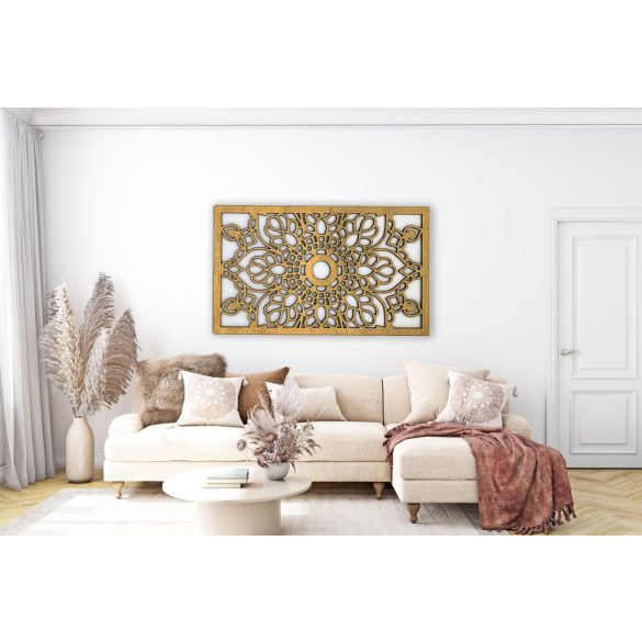 Gyönyörű, virág mintás mandala, falikép