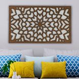 Gyönyörű, virág mintás mandala faldekor