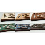 Elegáns, három részes, virágmintás, faldekor, mandala