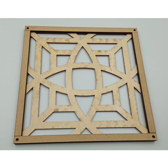 Elegáns, három részes, virágmintás, faldekor, mandala